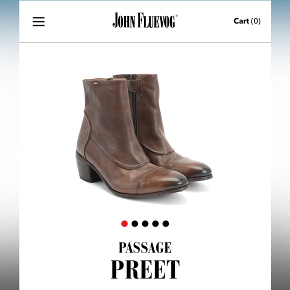 John Fluevog Passage Preet Ankle Boot - Brown - Size 10 - Picture 11 of 12